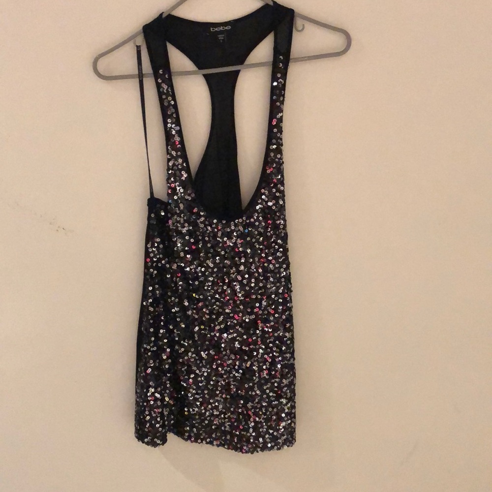 A Womans sparkly dress